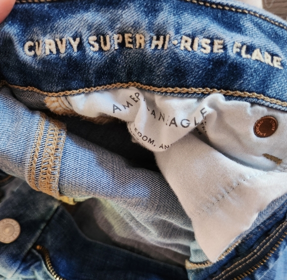 American eagle curvy high rise flare 10 short - Picture 10 of 11